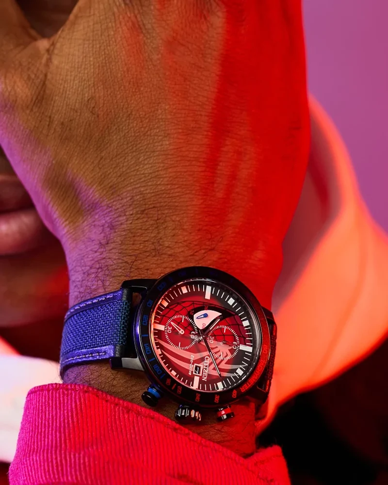 Citizen Marvel Spider-Man Eco-Drive Chronograph Watch CA0855-47W