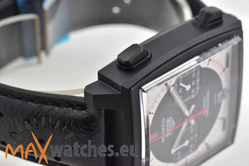 TAG Heuer Monaco Stopwatch Chronograph Limited Edition Black Dial CAW218F.FC6356