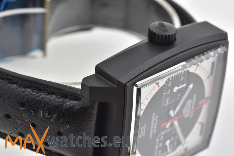 TAG Heuer Monaco Stopwatch Chronograph Limited Edition Black Dial CAW218F.FC6356