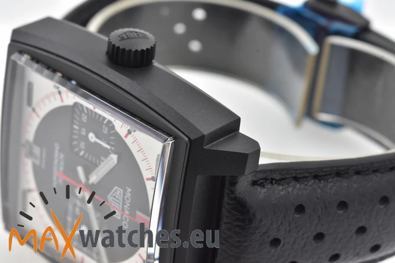 TAG Heuer Monaco Stopwatch Chronograph Limited Edition Black Dial CAW218F.FC6356
