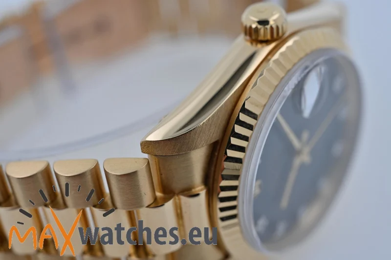 Rolex Datejust Medium 18k Gelb Yellow Gold 68278 Diamond Dial Jubilee
