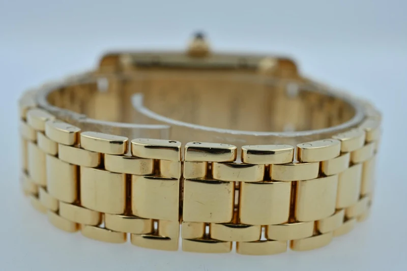 Cartier Tank Americaine XL 18k Yellow Gold 1725 Großes Modell Service 2023 120g