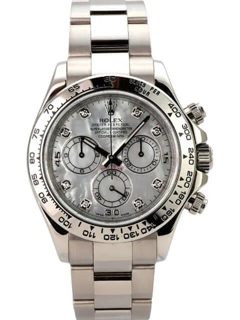 Rolex Cosmograph Daytona 116509 Weißgold Perlmutt Diamant