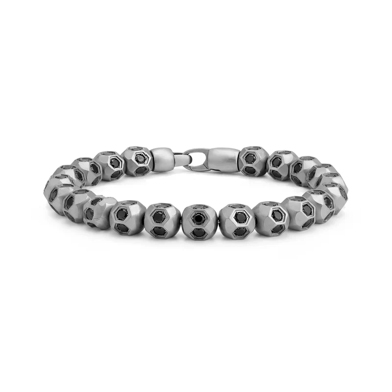 Mattes Fußball-Perlenarmband