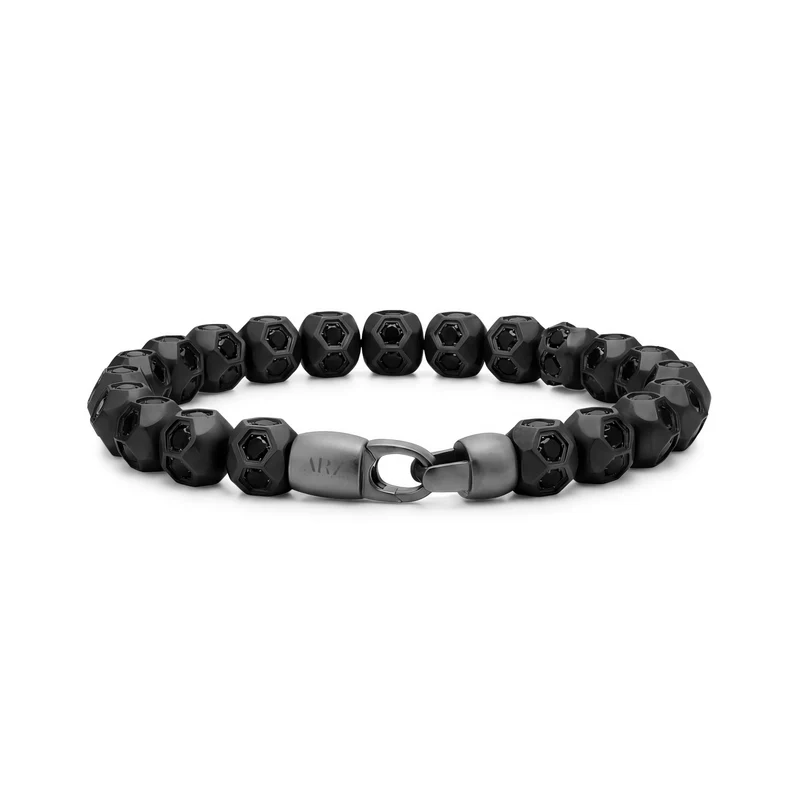 Mattes Fußball-Perlenarmband