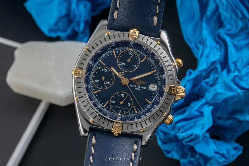 Breitling Chronomat chronograph steel / gold automatic men's watch B13047 [2605829]