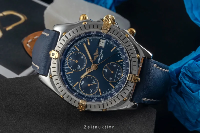 Breitling Chronomat chronograph steel / gold automatic men's watch B13047 [2605829]