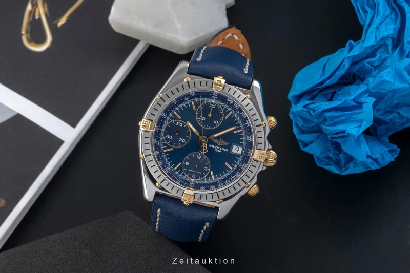 Breitling Chronomat chronograph steel / gold automatic men's watch B13047 [2605829]