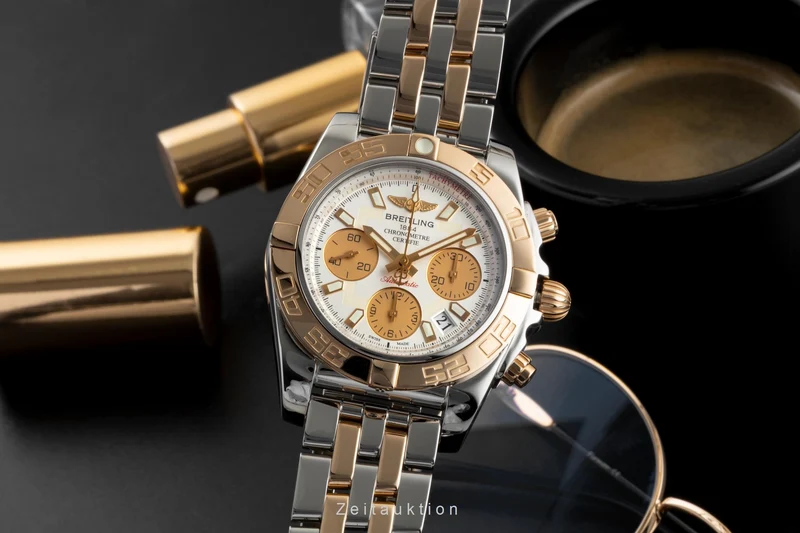 Breitling Chronomat chronograph steel / gold automatic men's watch CB0140 [2605950]