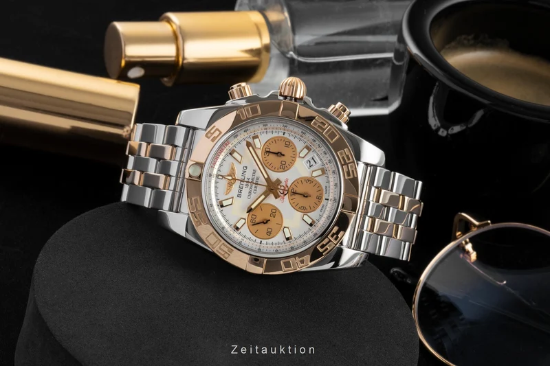 Breitling Chronomat chronograph steel / gold automatic men's watch CB0140 [2605950]