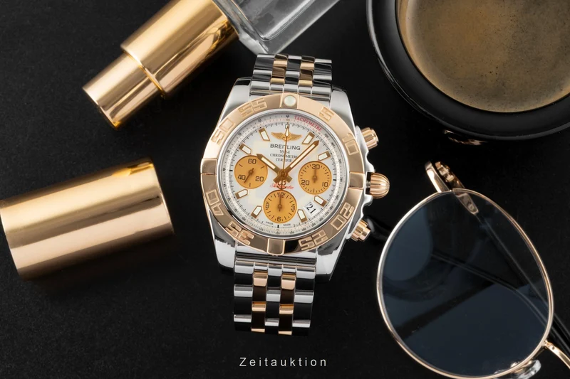 Breitling Chronomat chronograph steel / gold automatic men's watch CB0140 [2605950]