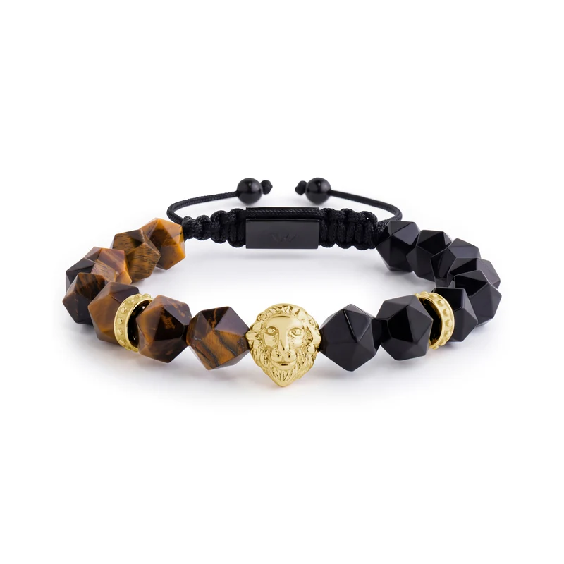 Königliches Löwen-Tigerauge-Armband