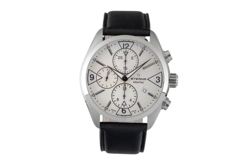 Eterna Kontiki chronograph steel automatic men's watch 1240.41 [2605644]