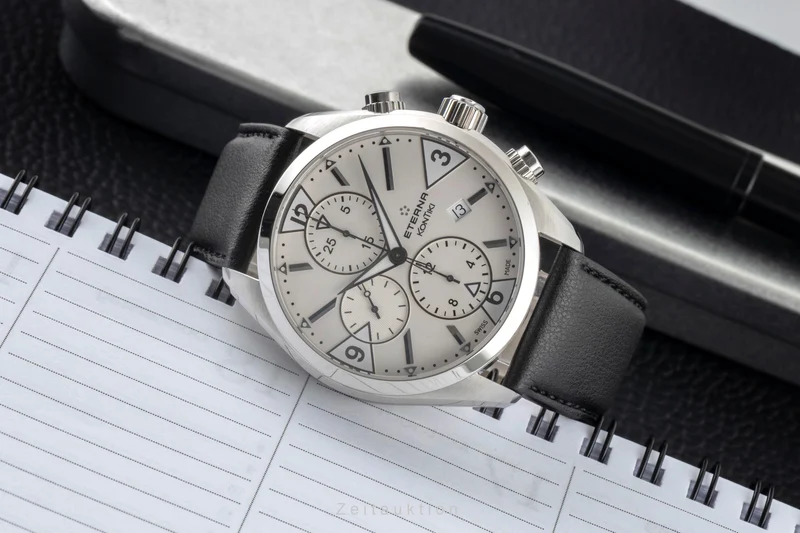 Eterna Kontiki chronograph steel automatic men's watch 1240.41 [2605644]