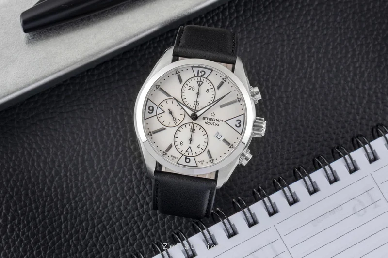 Eterna Kontiki chronograph steel automatic men's watch 1240.41 [2605644]