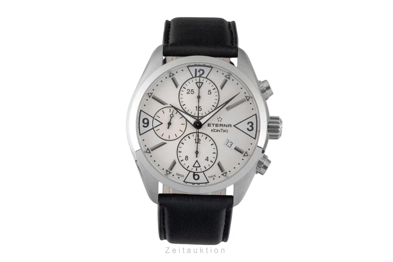 Eterna Kontiki chronograph steel automatic men's watch 1240.41 [2605644]
