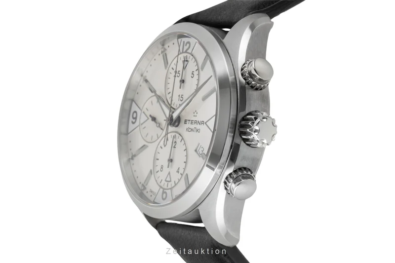 Eterna Kontiki chronograph steel automatic men's watch 1240.41 [2605644]