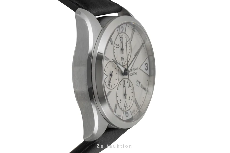 Eterna Kontiki chronograph steel automatic men's watch 1240.41 [2605644]