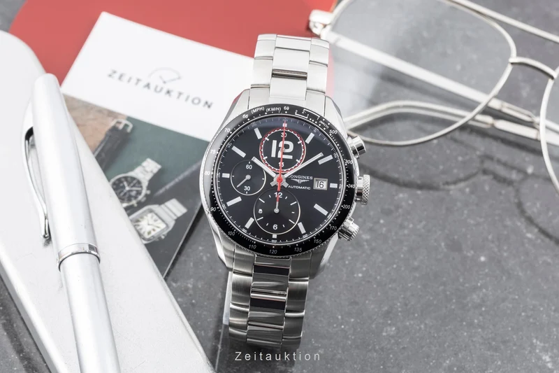 Longines Grande Vitesse chronograph steel automatic men's watch L3.636.4.50.6 [2605387]