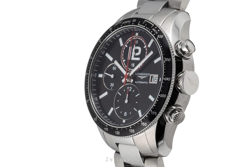 Longines Grande Vitesse chronograph steel automatic men's watch L3.636.4.50.6 [2605387]