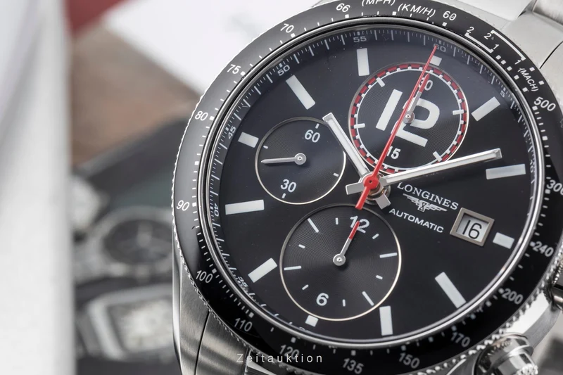 Longines Grande Vitesse chronograph steel automatic men's watch L3.636.4.50.6 [2605387]
