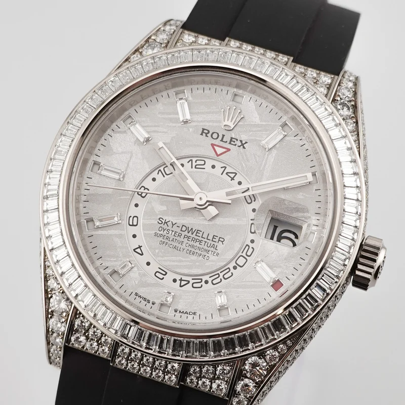 Rolex Sky-Dweller Meteorite Weißgold 336259TBR "Factory Iced Out" - 2024