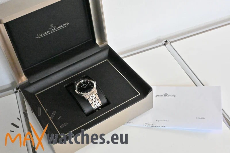 Jaeger-LeCoultre Master Control Date Automatik Black Dial Q1548171 JLC Service 07/2026
