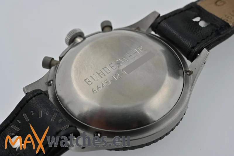 Heuer Bund Bundeswehr Chronograph 1551SGSZ Sternzeit reguliert Versorgungsnummer NOS Set