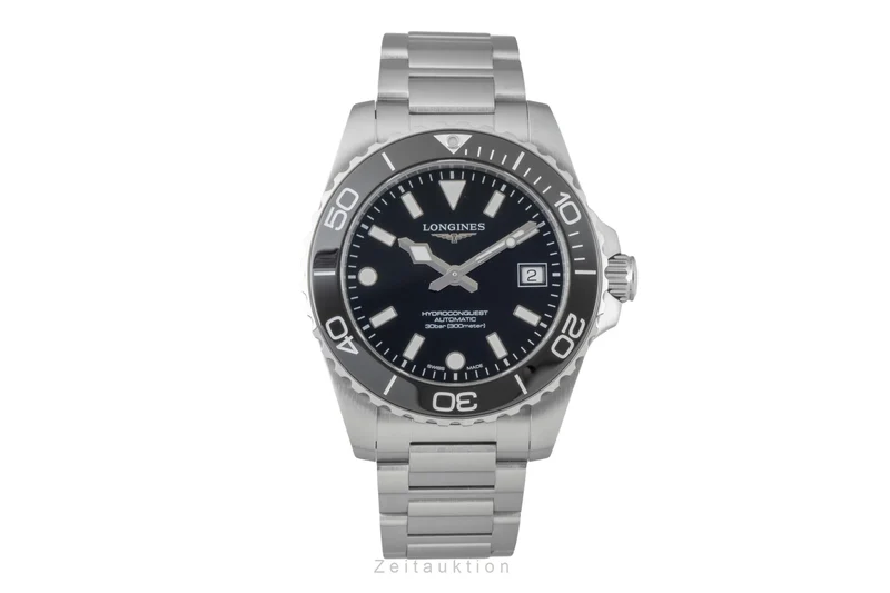 Longines Hydro Conquest steel automatic men's watch L3.779.4.56.6 LP: 2150EUR [2605803]