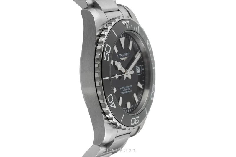 Longines Hydro Conquest steel automatic men's watch L3.779.4.56.6 LP: 2150EUR [2605803]