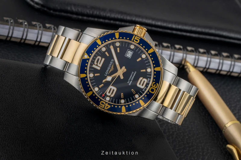 Longines Hydro Conquest steel automatic men's watch L3.742.3.96.7 LP: 1700EUR [2605495]