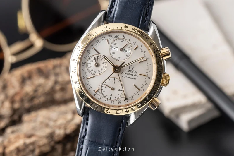 Omega Speedmaster Date chronograph steel / gold automatic men's watch 3321.30 [2605026]