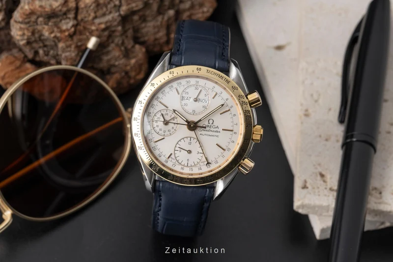 Omega Speedmaster Date chronograph steel / gold automatic men's watch 3321.30 [2605026]