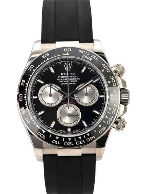 Rolex Daytona 126519LN Weißgold Oysterflex Schwarz