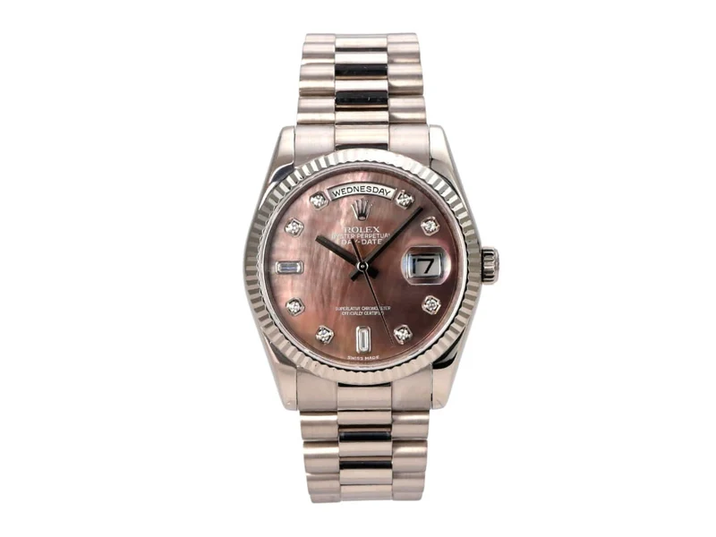 Rolex Day-Date 36 118239 Weißgold Perlmutt Diamant