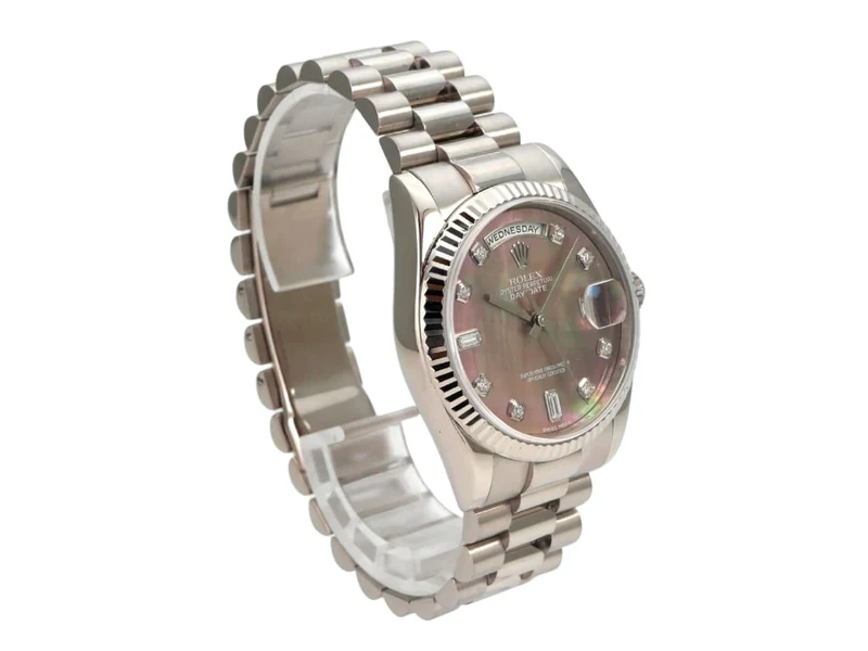 Rolex Day-Date 36 118239 Weißgold Perlmutt Diamant