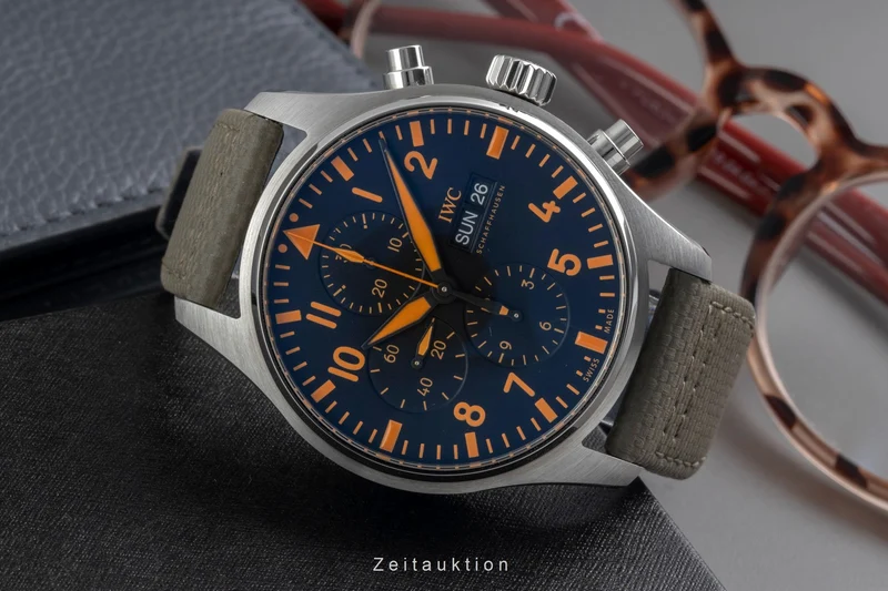 IWC Fliegerchronograph steel automatic men's watch IW377730 [2605760]