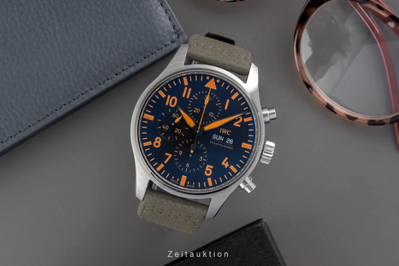 IWC Fliegerchronograph steel automatic men's watch IW377730 [2605760]