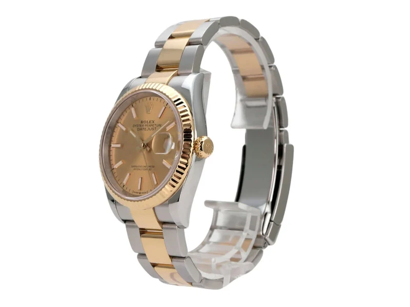 Rolex Datejust 36 Oystersteel Gelbgold 126233 Champagner