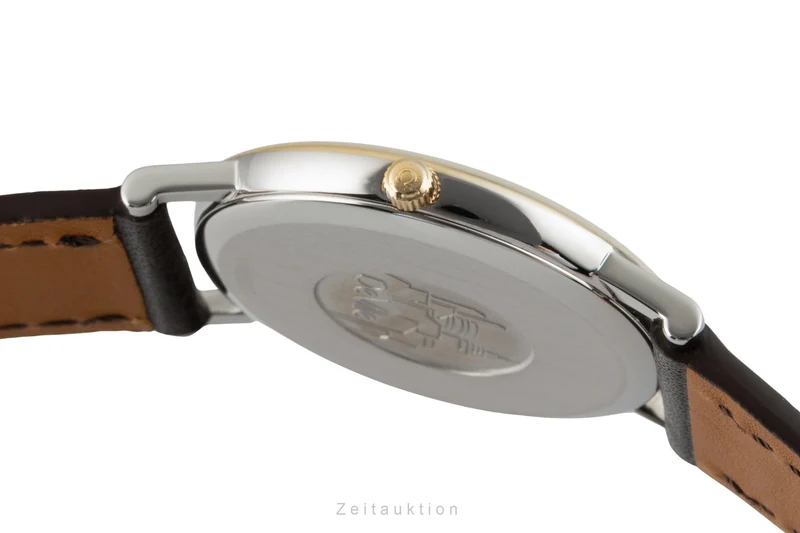 Omega De Ville gilt / steel quartz men's watch 196.2432 [2605488]