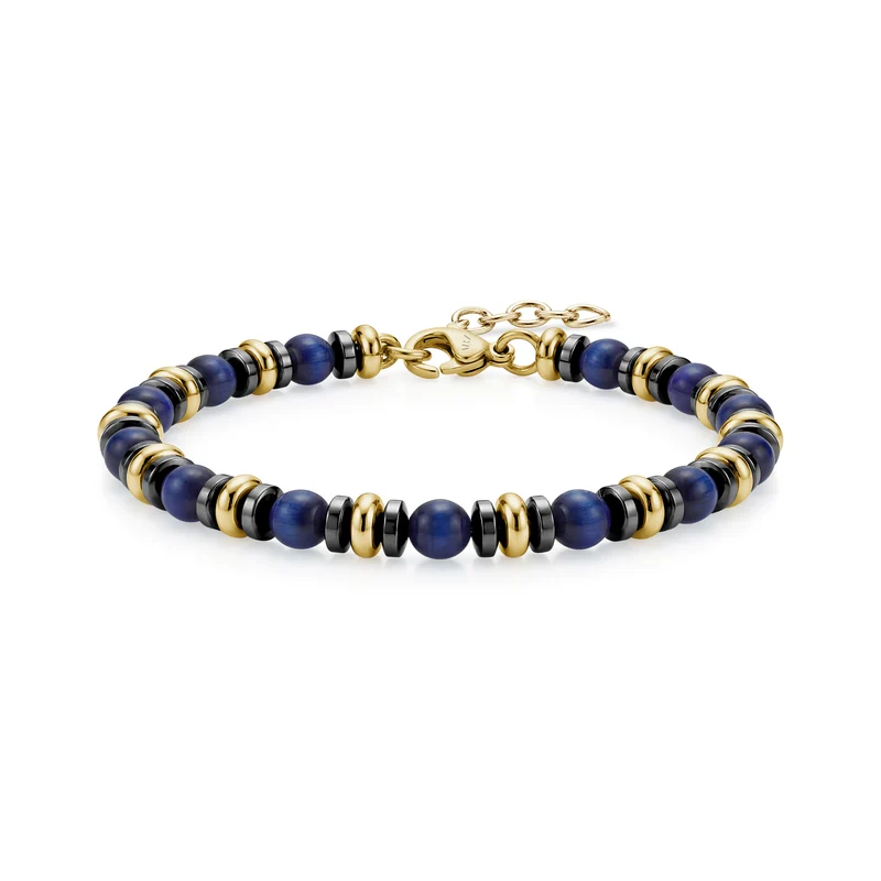 Nocturne Gold Blaues Tigerauge Armband