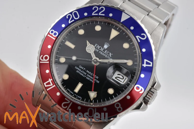 Rolex GMT Master I Pepsi 16750 8.0Mio Rolex Service 01/2025 Spider Dial