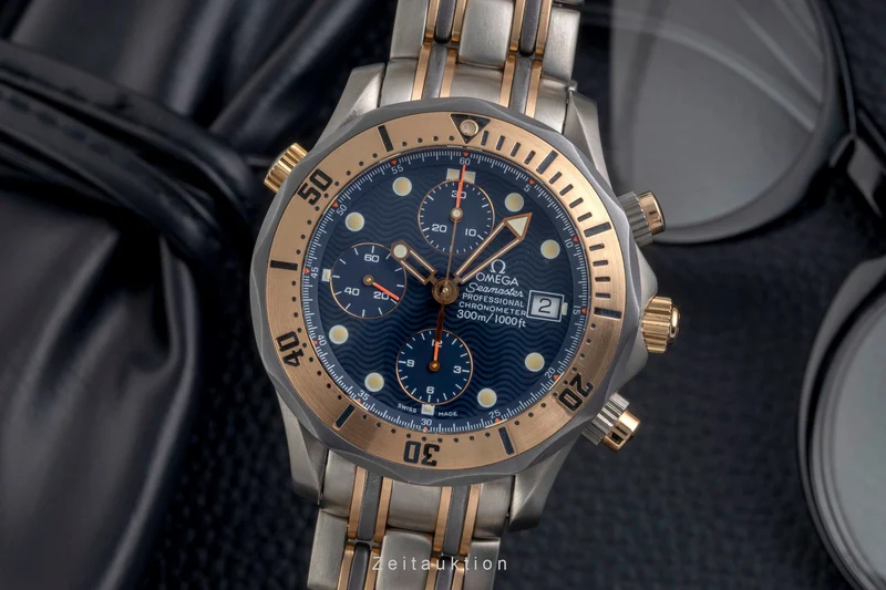 Omega Seamaster chronograph titanium / gold automatic men's watch 2296.80.00 [2605407]