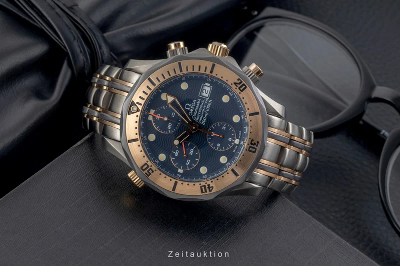 Omega Seamaster chronograph titanium / gold automatic men's watch 2296.80.00 [2605407]