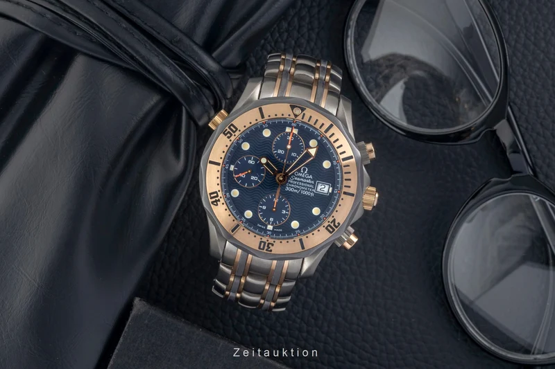 Omega Seamaster chronograph titanium / gold automatic men's watch 2296.80.00 [2605407]