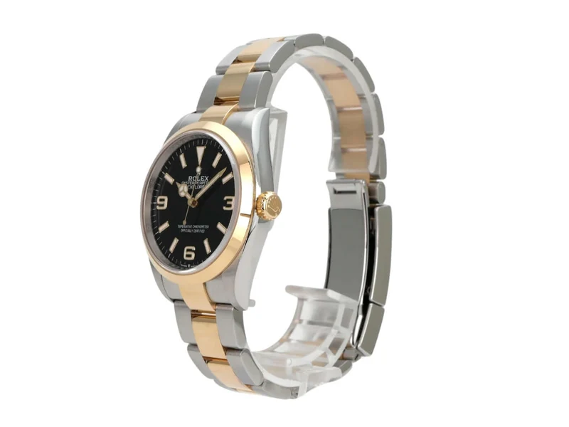 Rolex Explorer 36 Edelstahl Gelbgold 124273