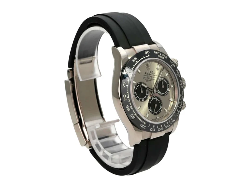 Rolex Daytona 116519LN Weißgold Oysterflex Grau