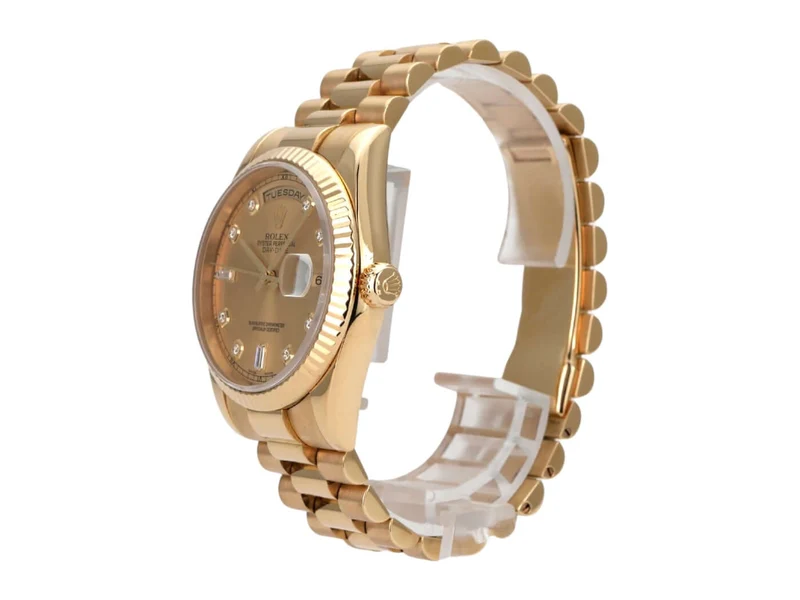 Rolex Day-Date 36 Gelbgold 118238 Champagner Diamant