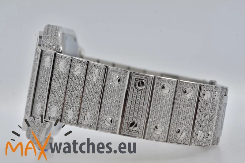 Cartier Santos de Cartier Large WSSA0018 2021 Iced Out Diamonds Diamanten