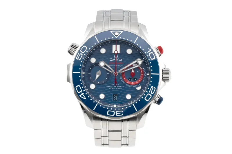 Omega Seamaster chronograph steel automatic men's watch 210.30.44.51.03.002 [2605585]